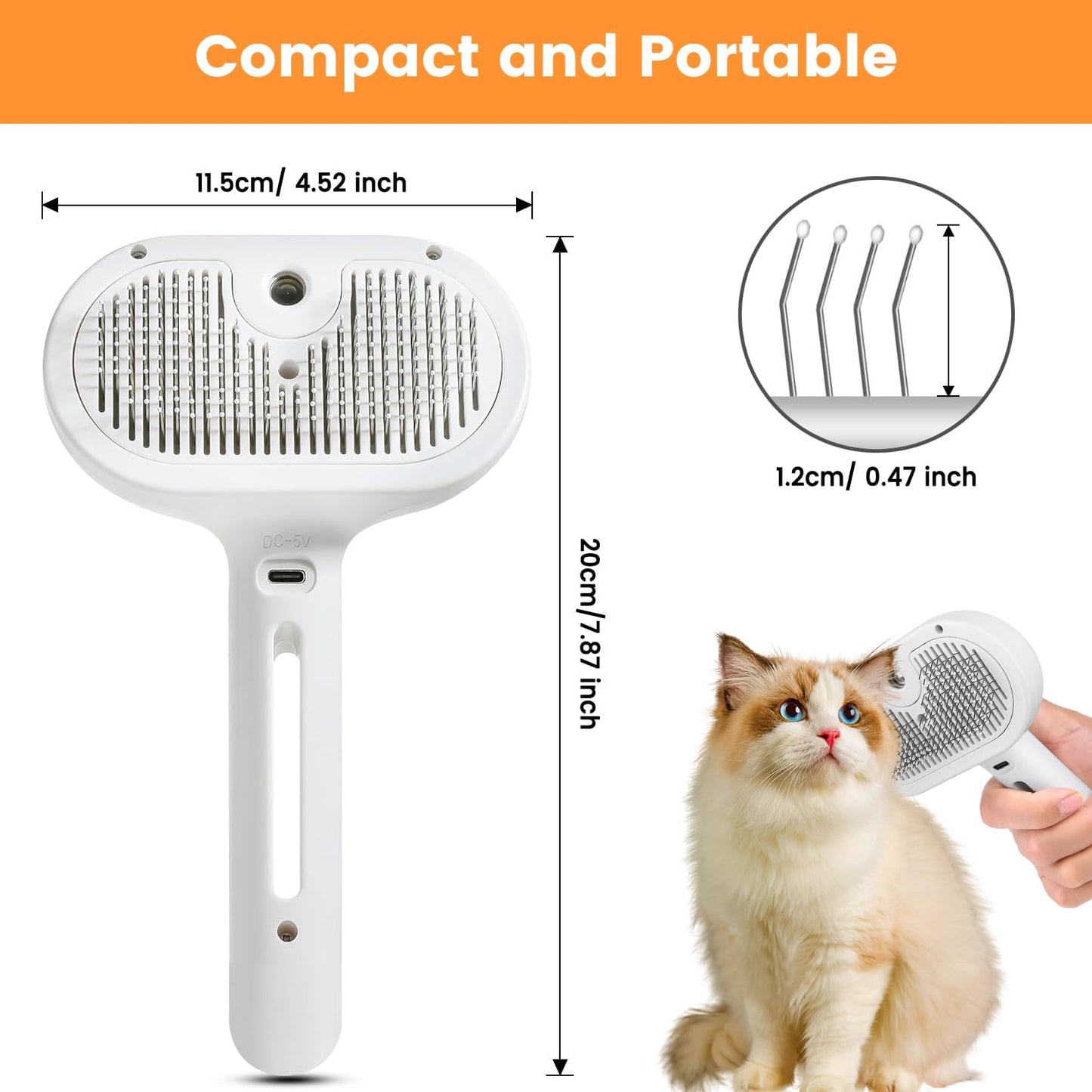 The Hydra-Groomer – 3-in-1 Mist Spray Brush for Deshedding Cats & Dogs