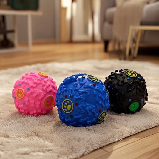 The Giggle Ball Treat Dispenser – Interactive Squeaky Puzzle Toy for Dog Training & Play