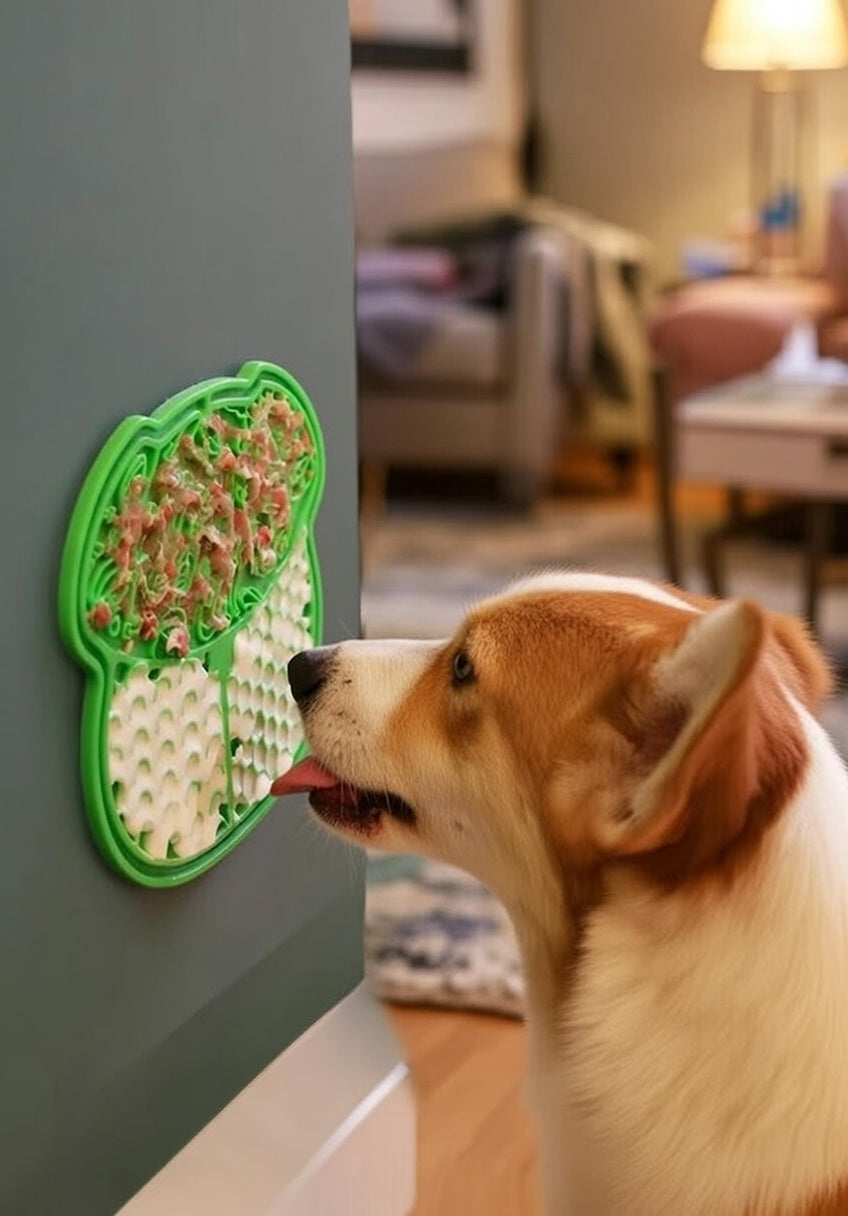The Calm Feeder Suction Lick Mat – Dog & Cat Slow Feeder for Anxiety & Boredom