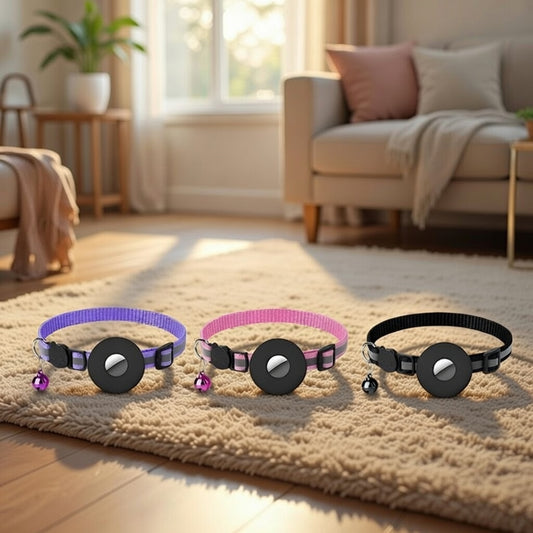 Track & Glow AirTag Collar Holder – Reflective, Waterproof Case for Apple AirTag