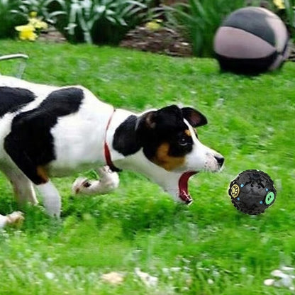 The Giggle Ball Treat Dispenser – Interactive Squeaky Puzzle Toy for Dog Training & Play