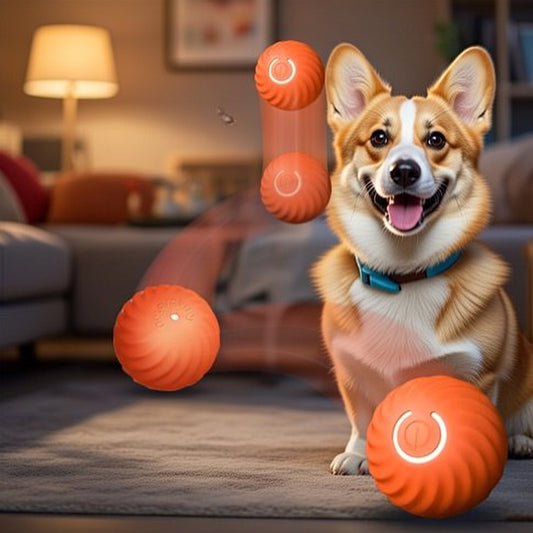 Bounce & Bite Dog Ball – Durable Chew-Resistant Rubber Fetch Toy for Aggressive Chewers